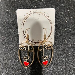 Beautiful faces earrings